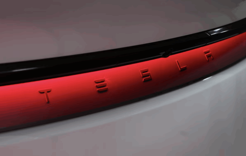 A view shows the branding on the TESLA Model Y at India's first Tesla showroom in Mumbai, India, August 4, 2025. REUTERS/Francis Mascarenhas/File Photo Purchase Licensing Rights