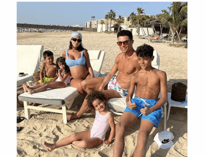 The couple share two daughters and the footballer is dad to three other children from before their relationship.@cristiano