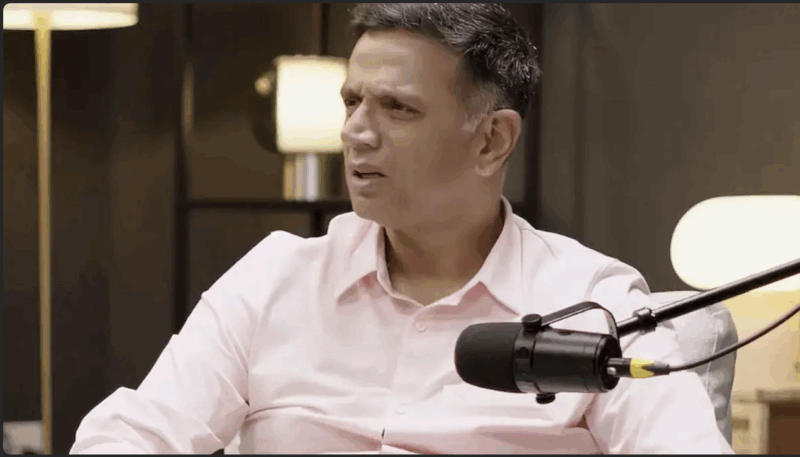 Rahul Dravid in a podcast