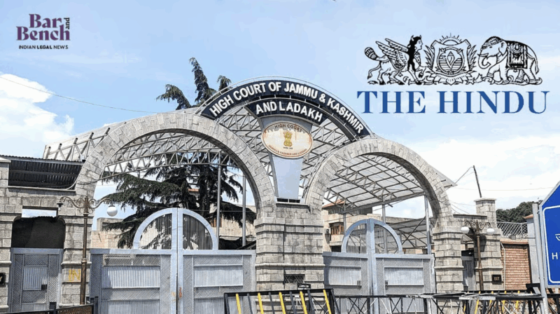 The Hindu, Srinagar Bench of J&K High Court