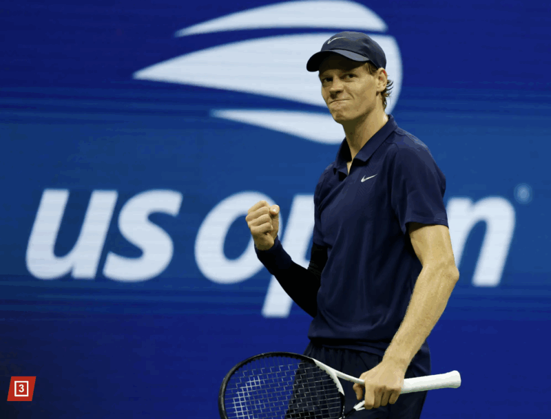 Jannik Sinner won his US Open semifinal match on Friday night.Jason Szenes for New York Post