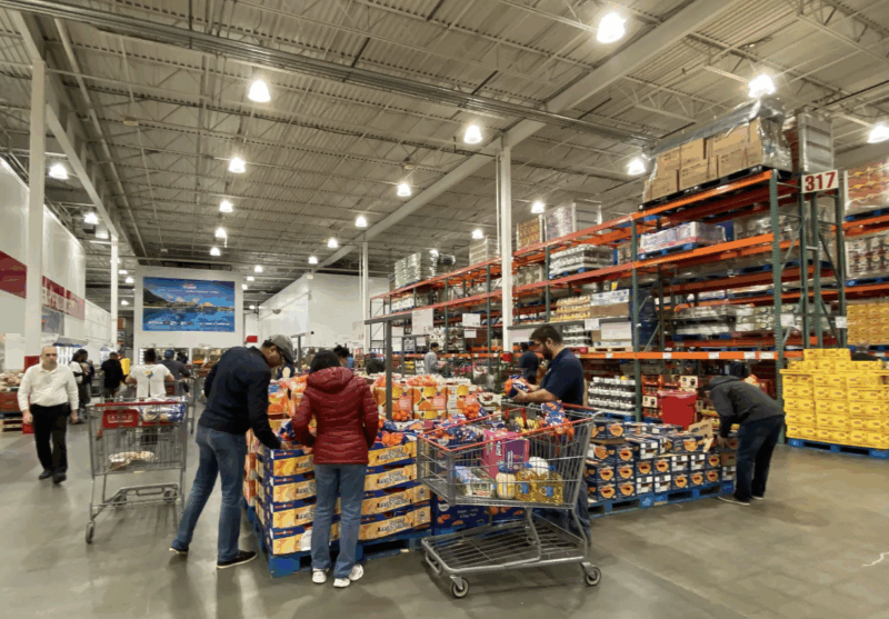 The Trump administration is weighing new restrictions on who can shop at wholesale clubs (stock)Credit: Getty