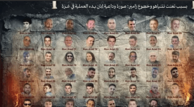 Hamas, shared a compilation picture of the remaining 47 Israeli hostages held in Gaza on Saturday