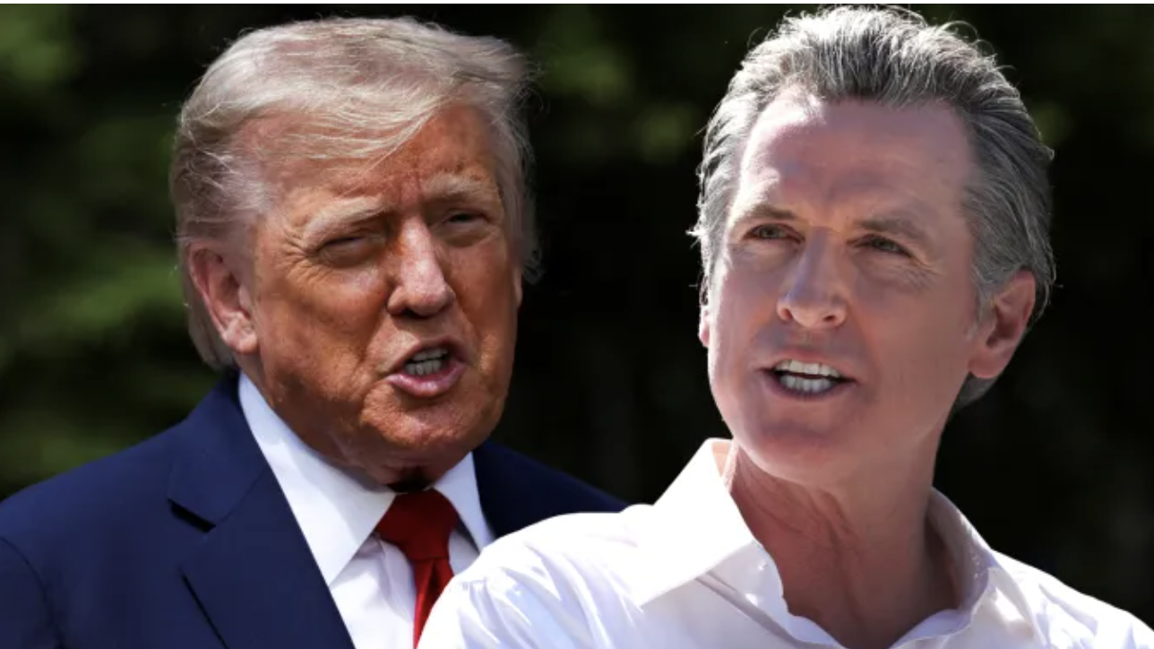 Donald Trump and Gavin Newsom Getty Images